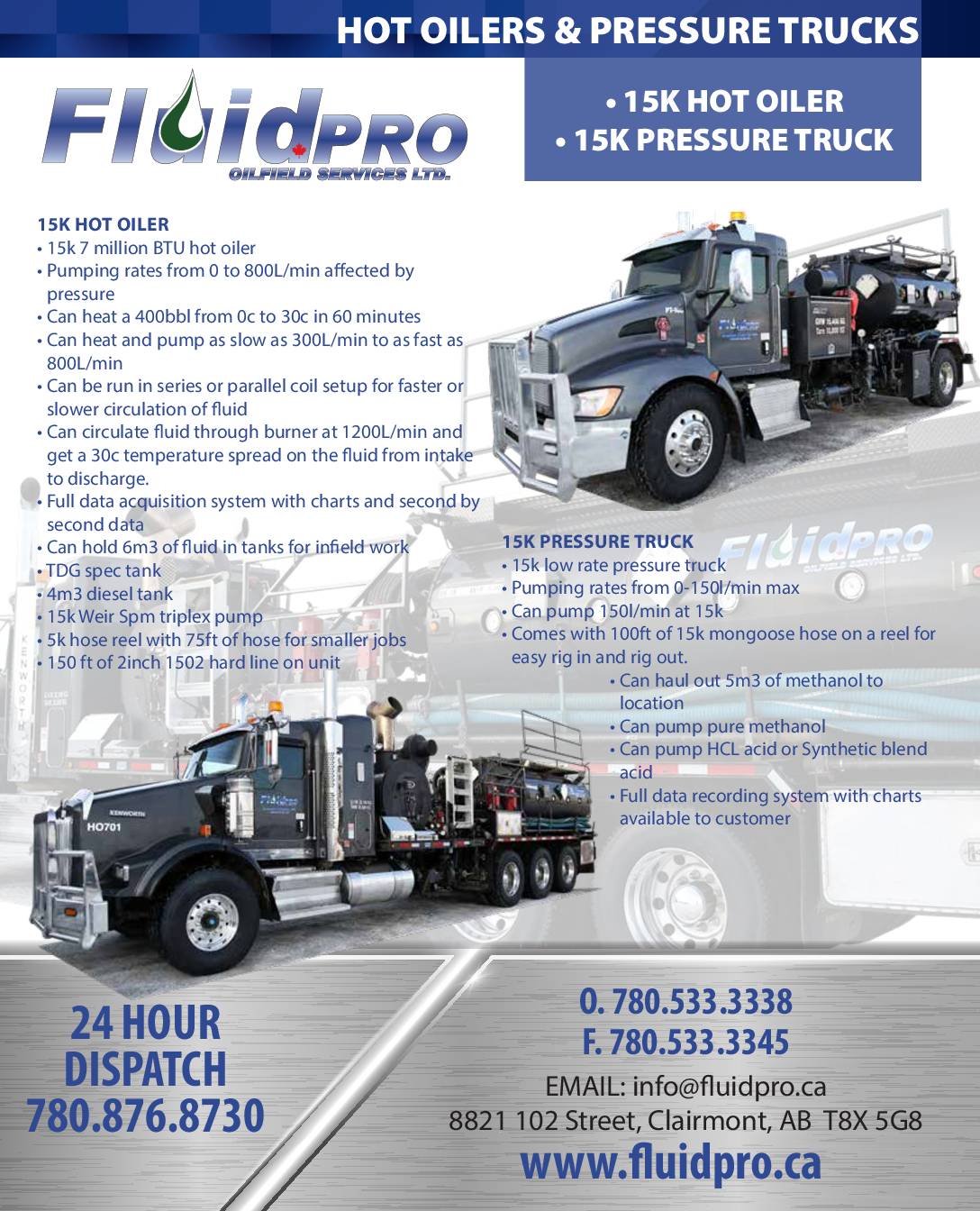 Hot Oilers & Pressure Trucks